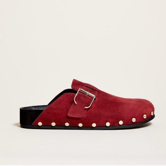 Veronica Beard Shoes - Veronica beard fern clogs size 36 studded suede mules